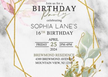 8+ Earthy Eucalyptus Leaves Bohemian Birthday Invitation Templates