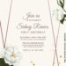 8+ White Floral Geometric Birthday Invitation Templates