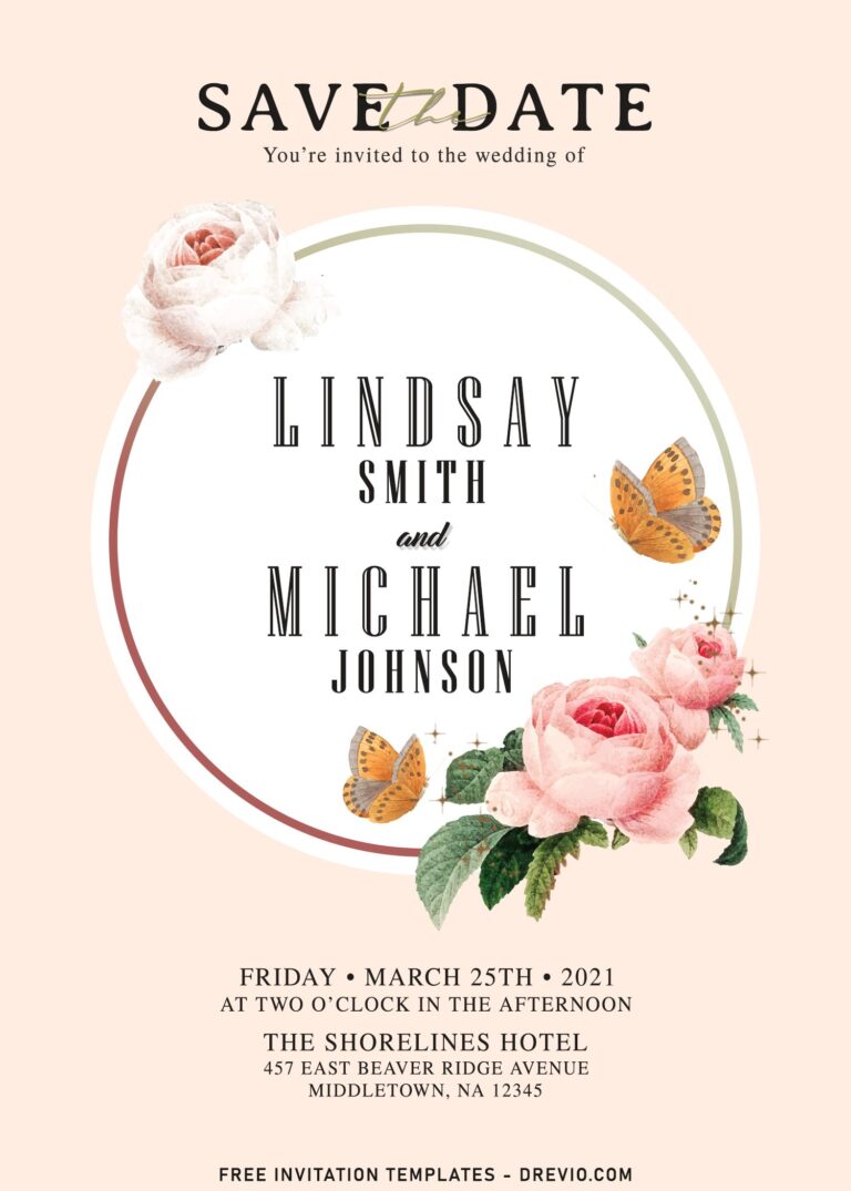 9+ Minimalist Botanical Wedding Invitation Templates For Modern Couples