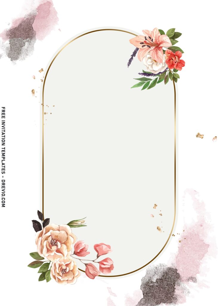 9 Watercolor Ranunculus Wedding Invitation Templates