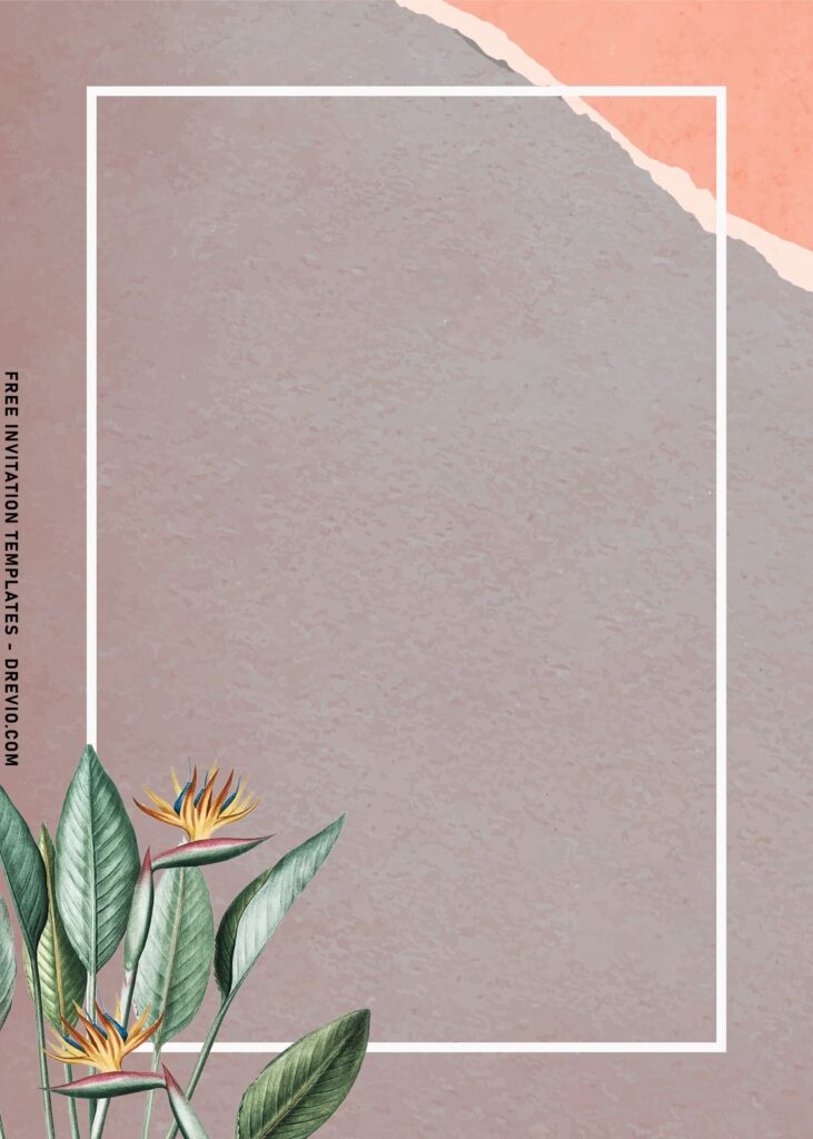 9Modest Tropical Macaw Bird And Foliage Birthday Invitation Templates