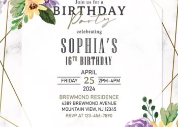 9+ Colorful Lily Of The Valley Floral Wedding Invitation Templates