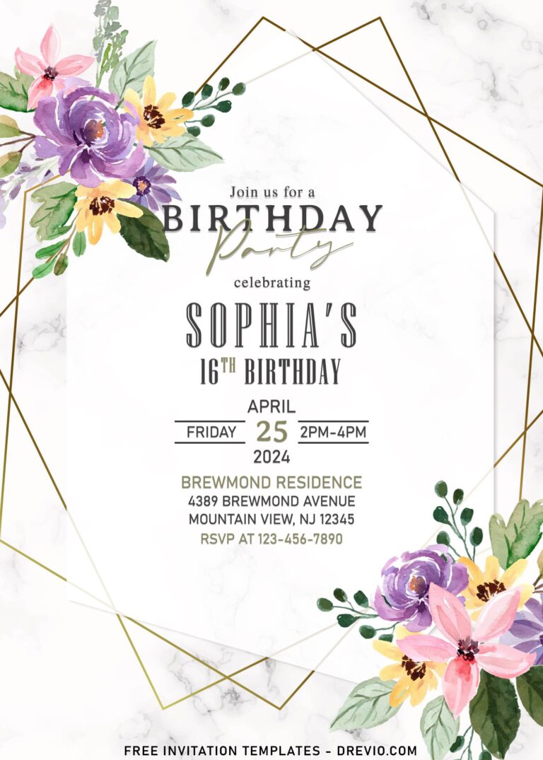9+ Colorful Lily Of The Valley Floral Wedding Invitation Templates