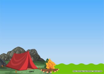 Camping Invitation Templates 1