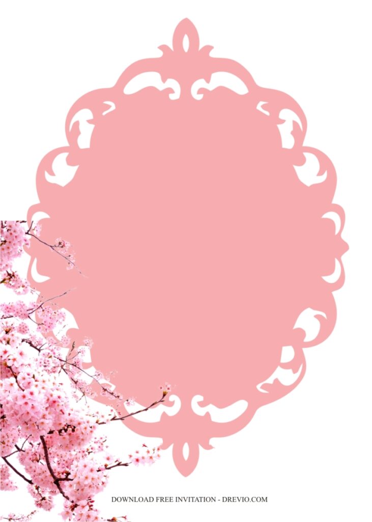 Cherry blossoms Invitation1 1