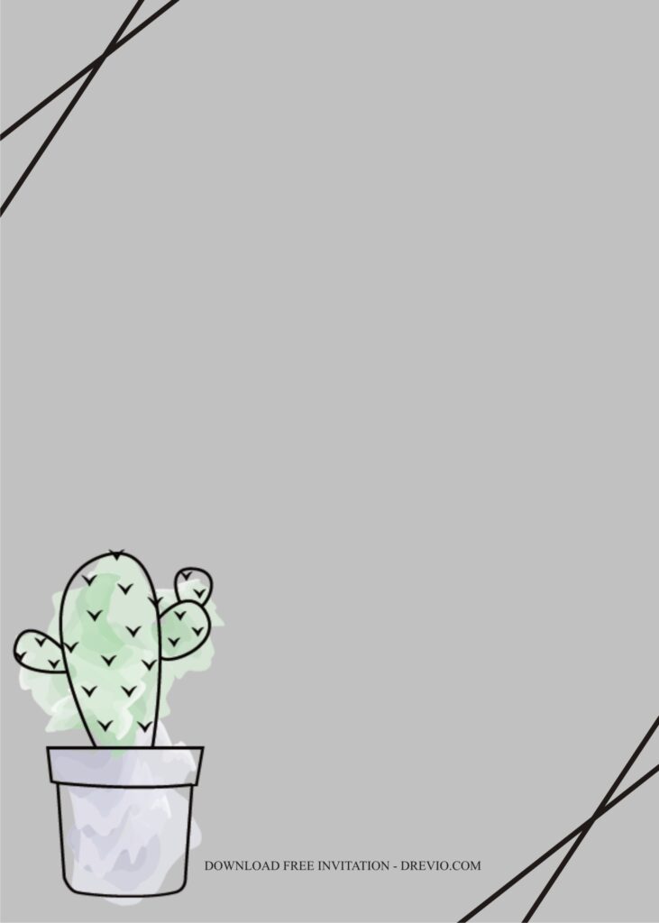 Drawing Cactus Invitation3 1
