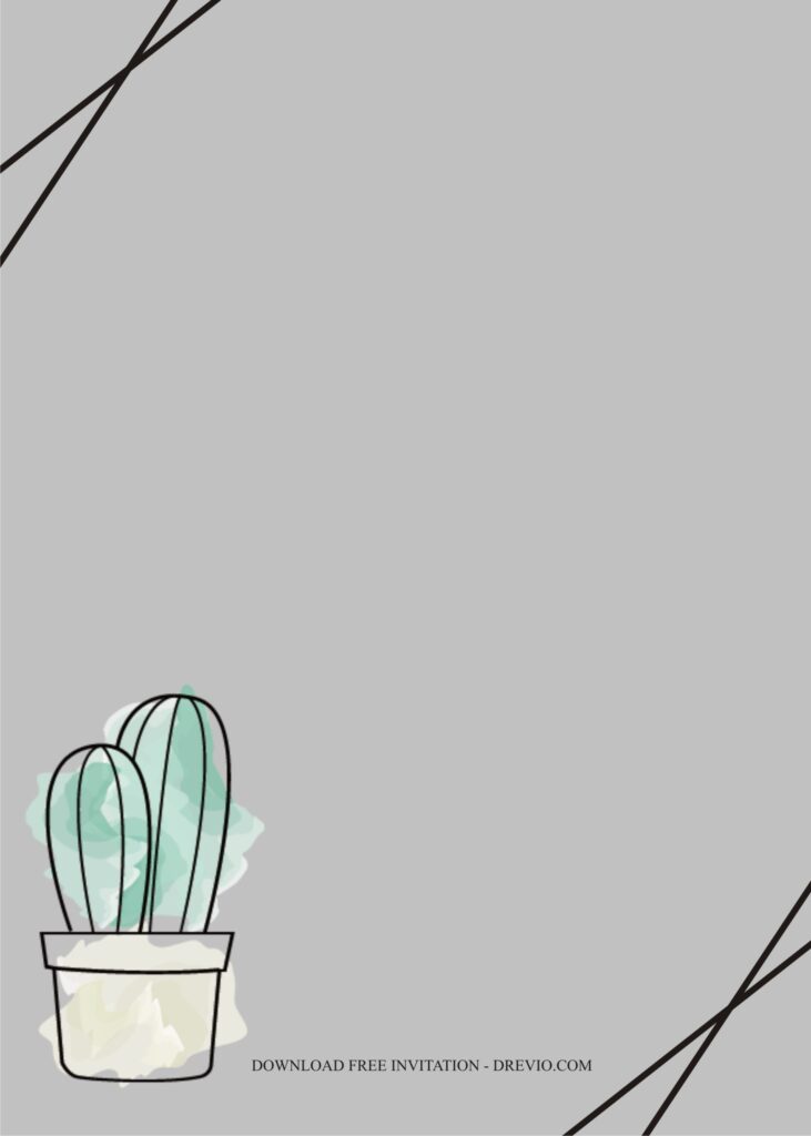 Drawing Cactus Invitation4 1