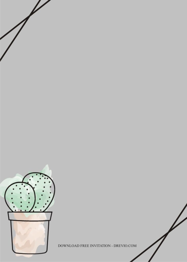 Drawing Cactus Invitation5 1