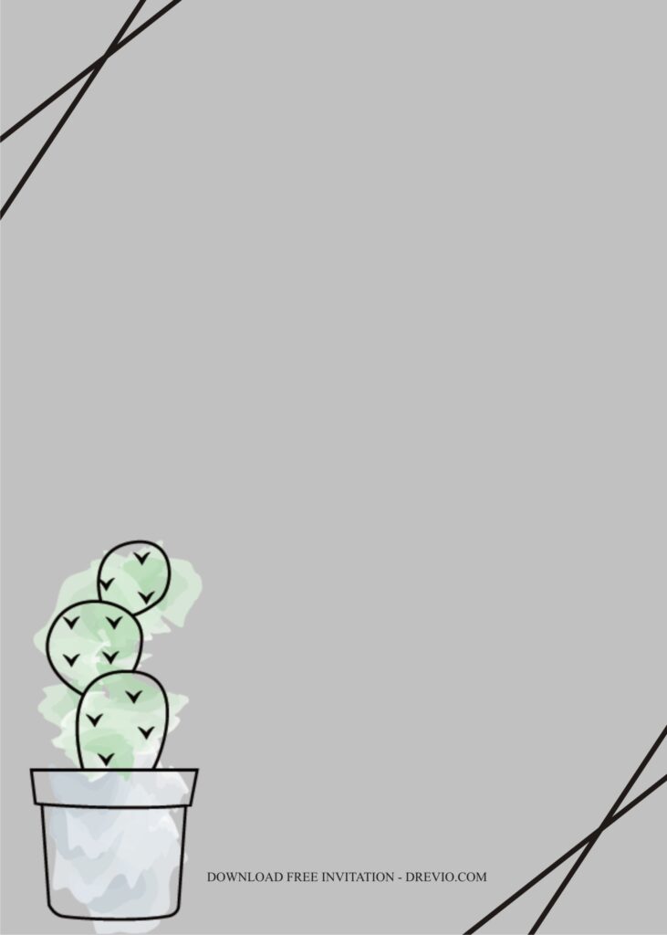 Drawing Cactus Invitation7 1