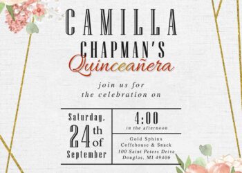 9+ Elegant Floral Invitation Templates With Stylish Geometric Frame