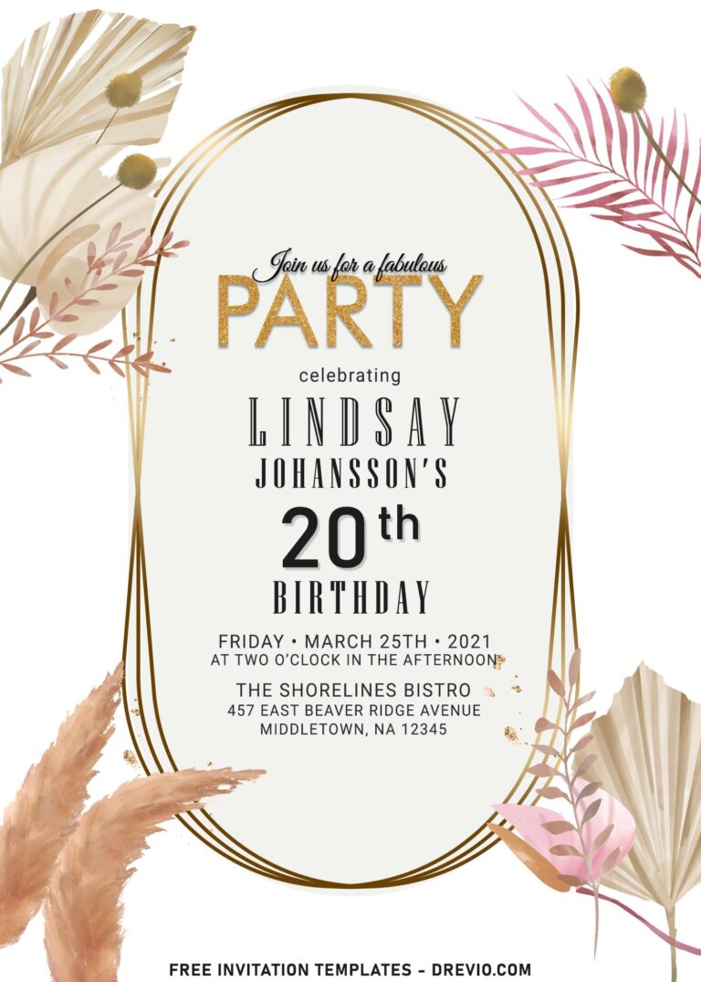 10+ Trendy Boho Greenery Birthday Invitation Templates