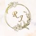 10+ Elegant Gold Floral Monogram Wedding Invitation Templates
