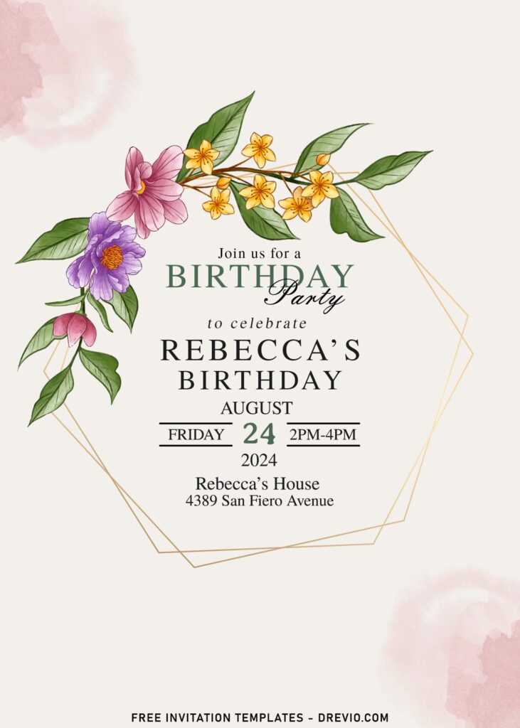 11+ Floral Wreath Birthday Invitation Templates To Set The Tone