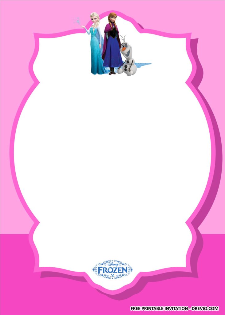 Frozen Invitation Templates 1