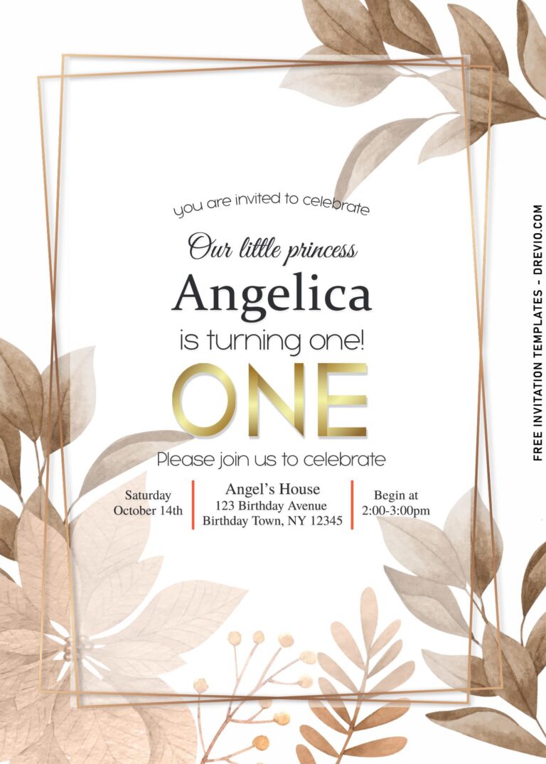 7+ Elegant Greenery Botanical Wedding And Birthday Invitation Templates