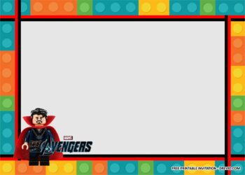 Lego Avengers Invitation Templates 1