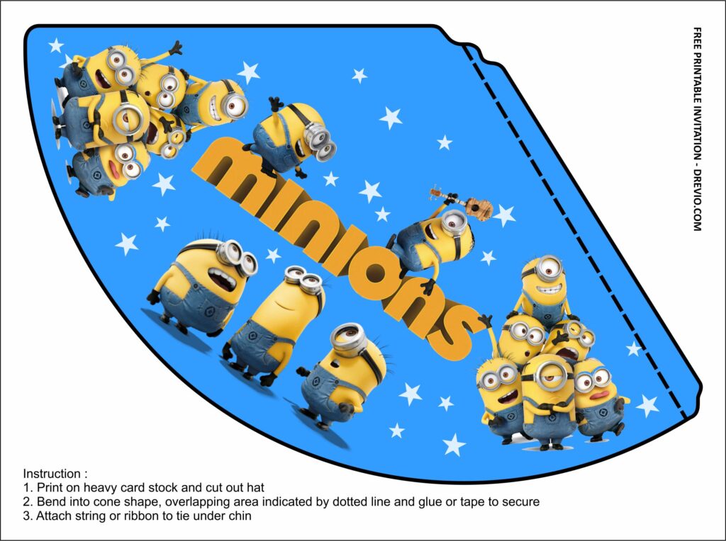 Minion Hat Templates