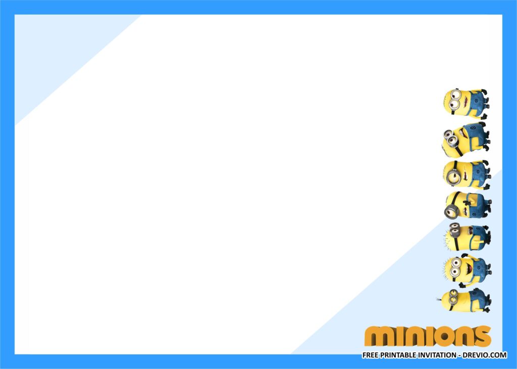 Minion Invitation Templates 1