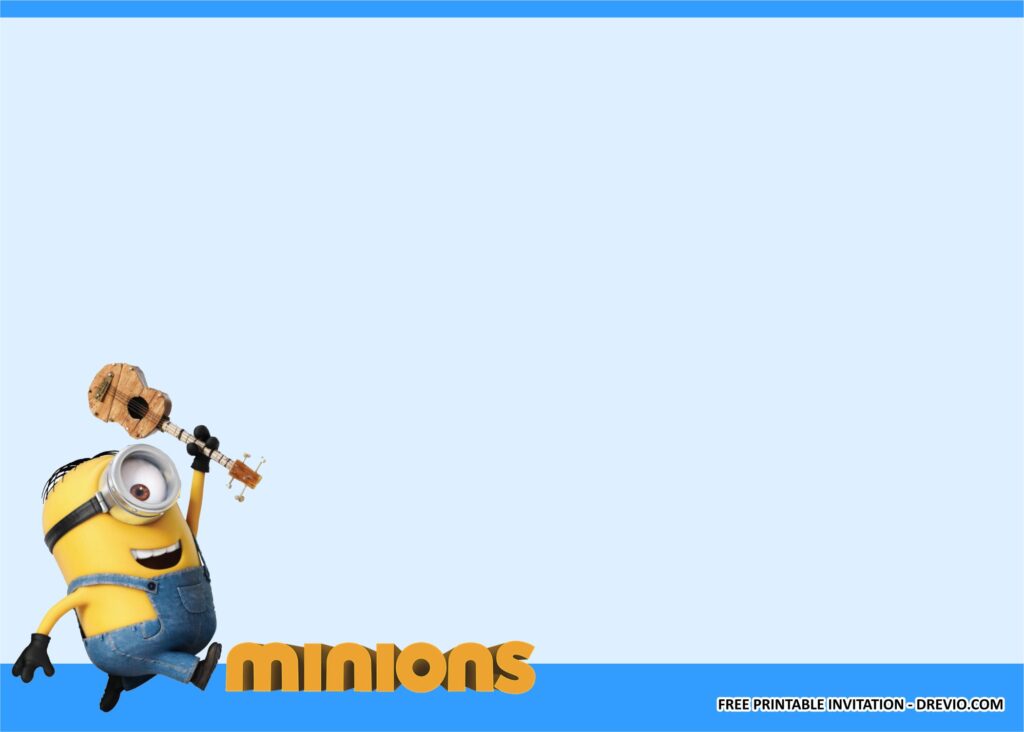 Minion Invitation Templates 2