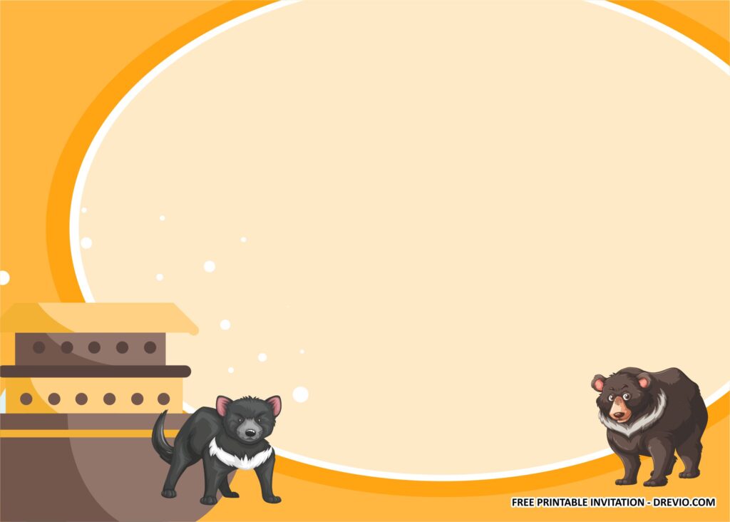 Noahs Ark Invitation Templates 2