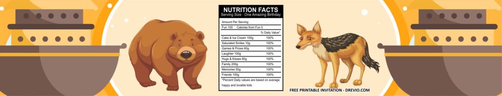 Noahs Ark Water Bottle Labels Templates 1
