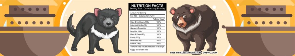 Noahs Ark Water Bottle Labels Templates 2