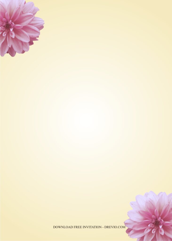 Pink Dahlia Invitation5 1