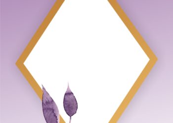 Purple Rustic Leaf Invitation2 1