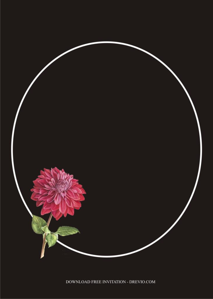 Red Dahlia Invitation2 1