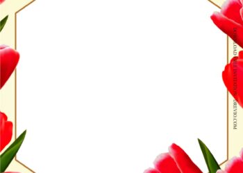 Red Tulips Invitation3 1