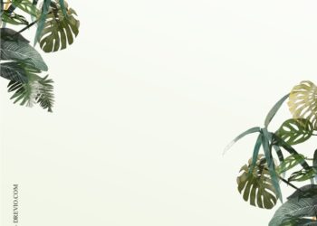 Tropical Leaf Frame 7