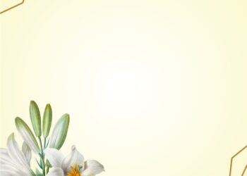 White Lily Invitation6 1