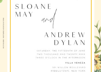 10+ Blooming Garden Floral Gold Wedding Invitation Templates Title