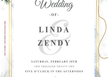 10+ Red Roses Gold Floral Wedding Invitation Templates Title