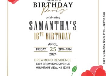 10+ Simply Beautiful And Chic Poppy Birthday Invitation Templates