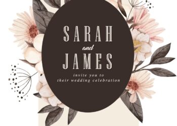 11+ Delicate White Blush Flower Modern Wedding Invitation Templates