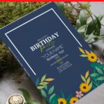 (Free Editable PDF) Soft & Delicate Floral Birthday Invitation Templates