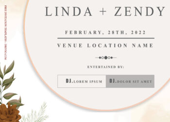 7+ Autumn Memories Floral Gold Wedding Invitation Templates Title