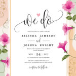 7+ Blooming Pinky Gold Floral Wedding Invitation Templates