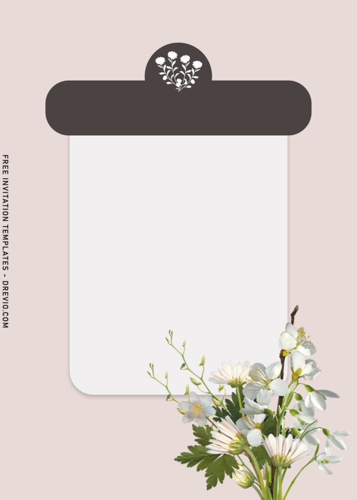 7 Minimalist Garden Floral Baby Shower Invitation Templates