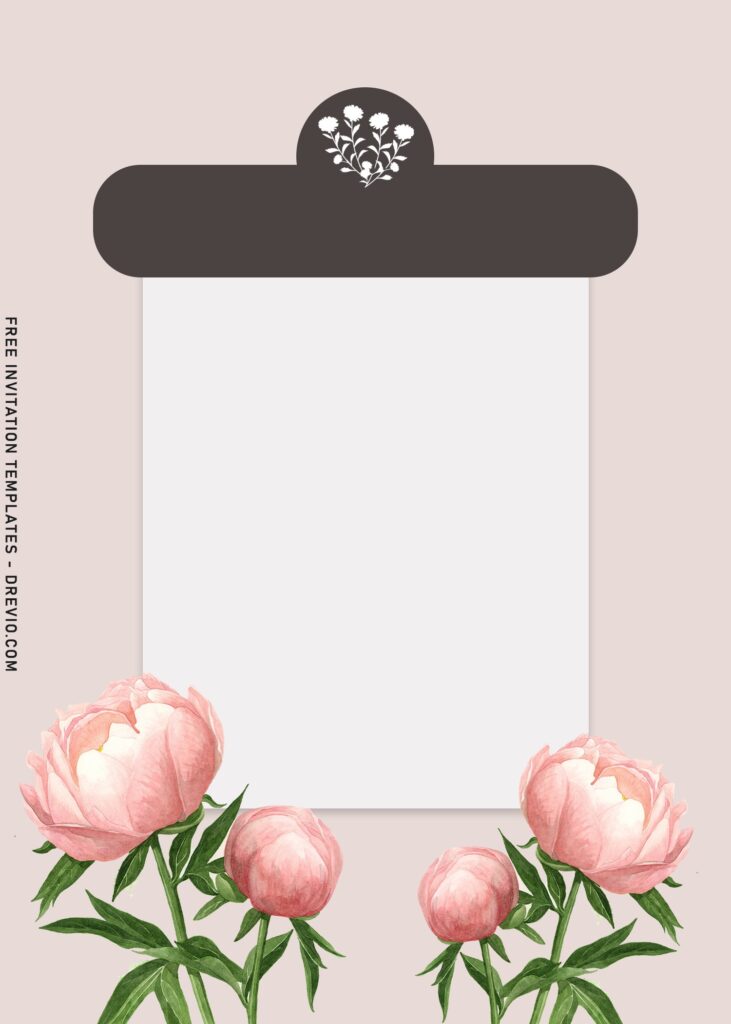 7 Minimalist Garden Floral Birthday Invitation Templates