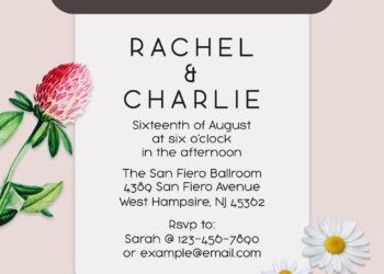7+ Minimalist Floral Garden Party Invitation Templates