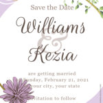 7+ Simple Set Floral Gold Wedding Invitation Templates