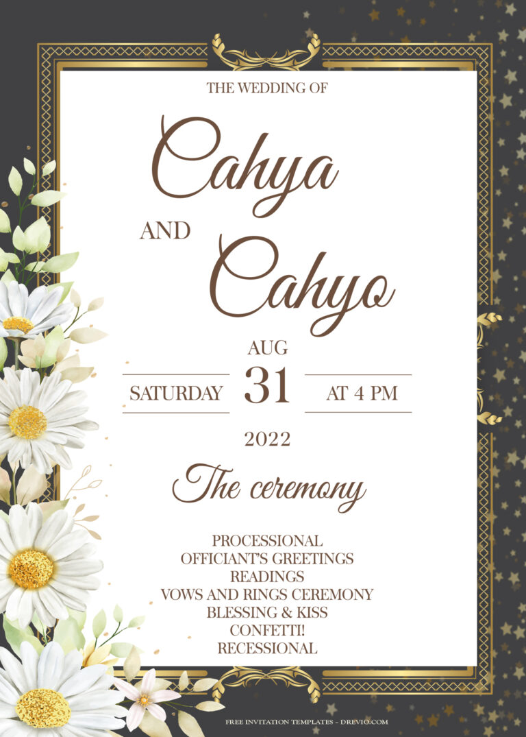 7+ Sparkling Eucalyptus Floral Gold Wedding Invitation Templates Title