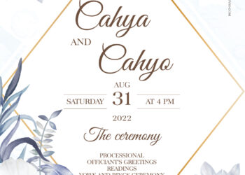 7+ Violet And Blue Gold Wedding Invitation Templates Tit;le