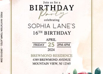 8+ Dark Romance Burgundy Floral Invitation Templates
