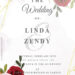 8+ Single Flower Gold Wedding Invitation Templates Title