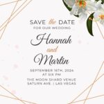 8+ Beautiful Geometric Calla Lily Wedding Invitation Templates
