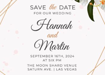 8+ Beautiful Geometric Calla Lily Wedding Invitation Templates