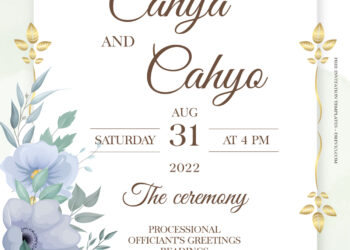 8+ Violet Hues Gold Floral Wedding Invitation Templates Title